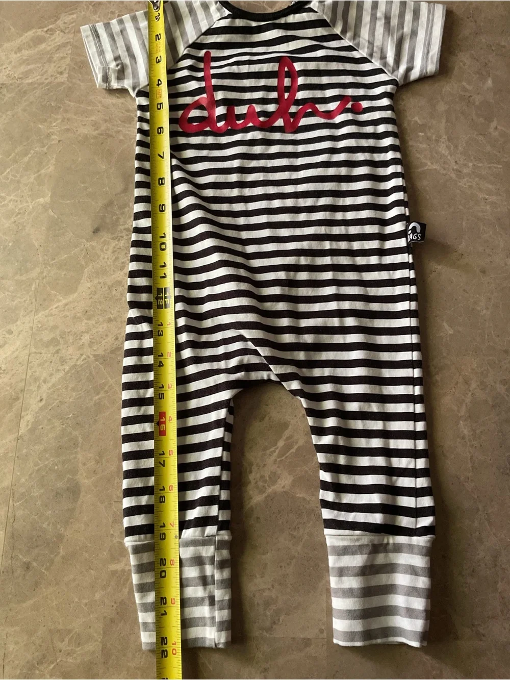 Rags to Raches romper! Black/white stripe DUH!